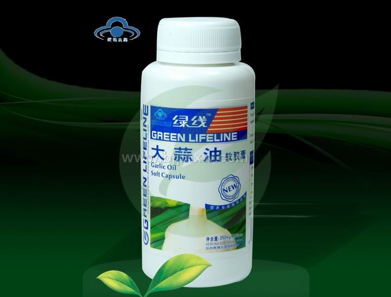 大蒜油軟膠囊 — 綠線