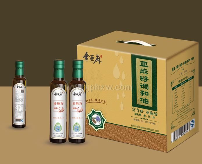 金亞麻亞麻籽油（調(diào)和油，熱炒油）