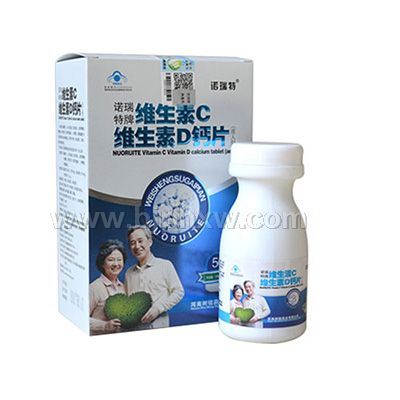 諾瑞特牌維生素C維生素D鈣片 1.0g*100片