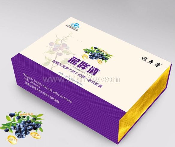 越橘葉黃素天然β-胡蘿卜素軟膠囊