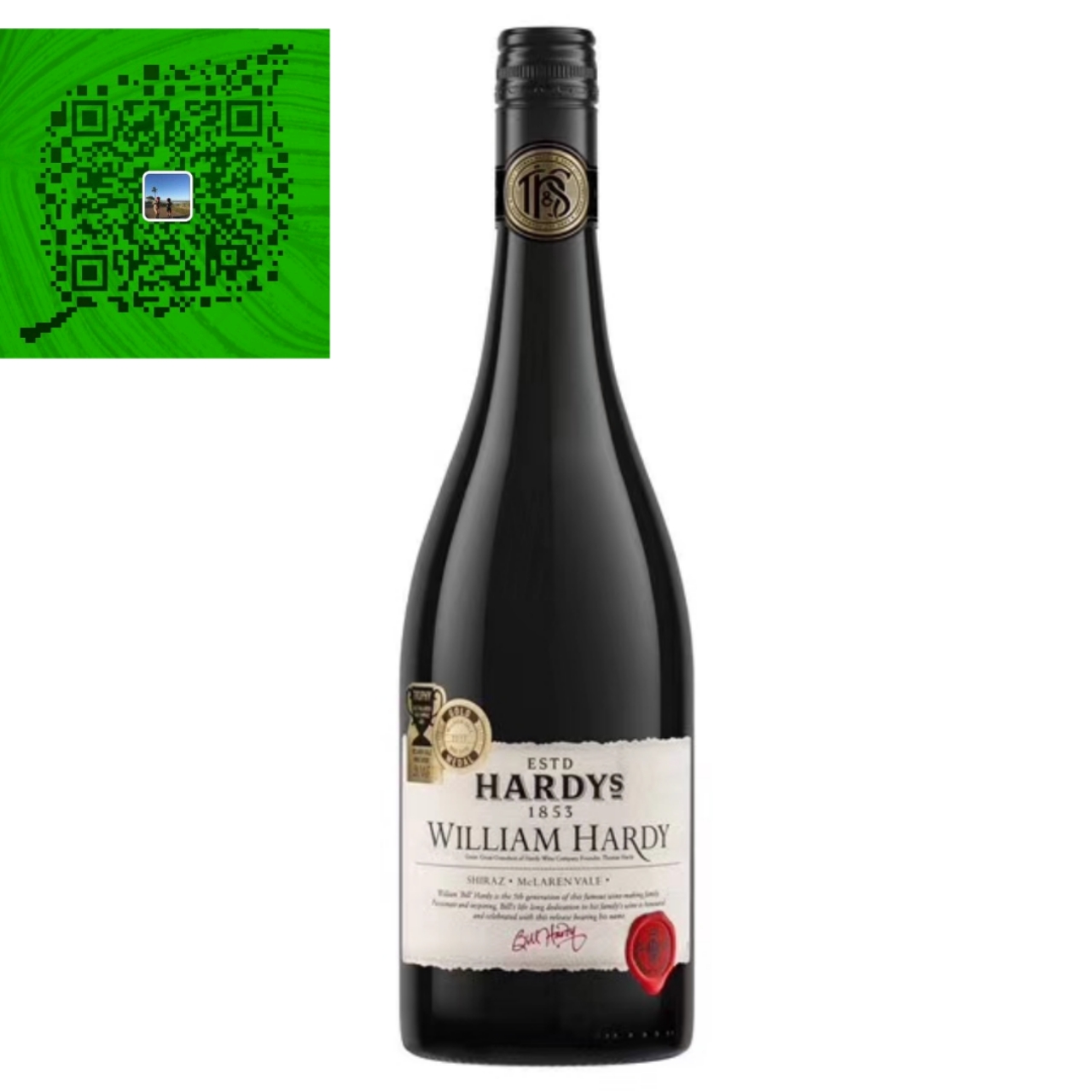 夏迪威廉 西拉子干紅葡萄酒 750mL招商