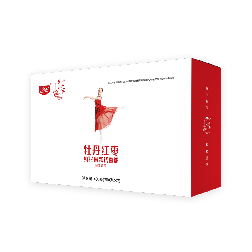 牡丹紅棗鮮花果蔬代餐粉