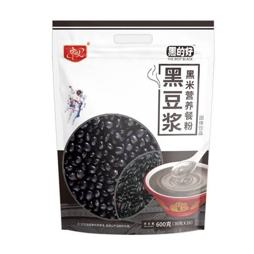 黑豆?jié){黑米營養(yǎng)餐粉固體飲品