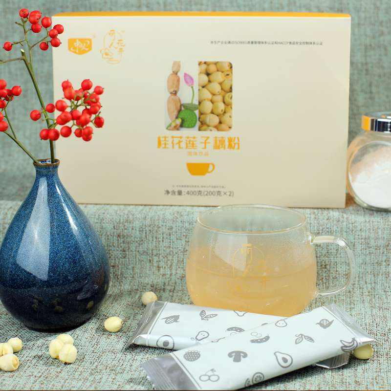 桂花蓮子藕粉固體飲品藕粉營養(yǎng)美容承接貼牌定制代加工！