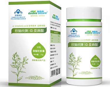 欣腦欣牌α-亞麻酸清脂軟膠囊