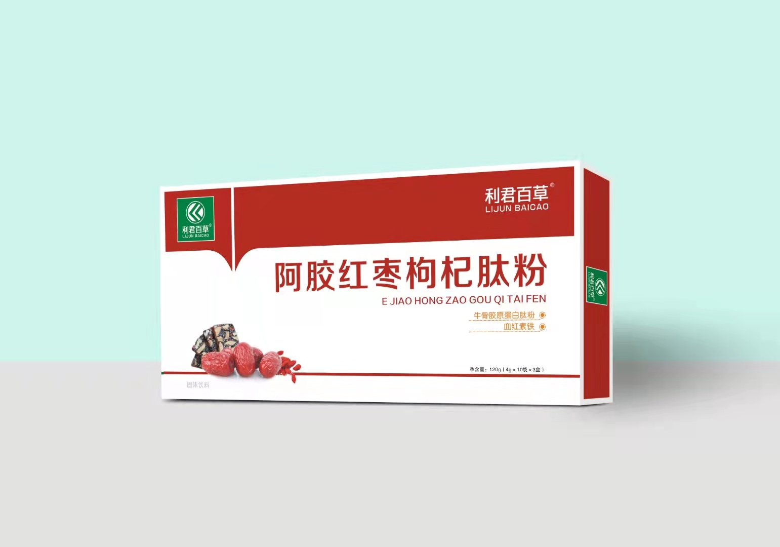 利君百草阿膠紅棗枸杞肽粉